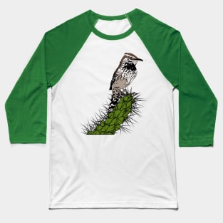 Cactus wren 2 Baseball T-Shirt